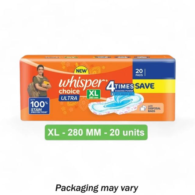 Whisper Choice Ultra XL Sanitary Pads