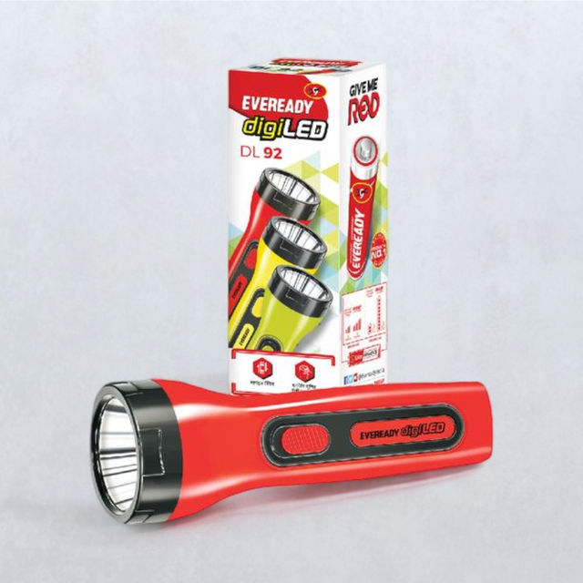 Eveready Tango 1.2W Rechargeable Torch - Red - Buy at ₹189 Online