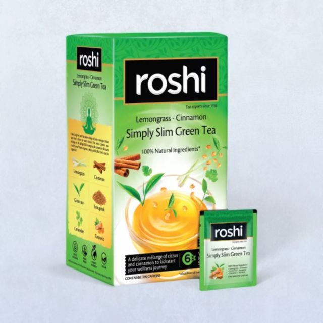 Roshi Simply Slim Lemongrass and Cinnamon Green Tea