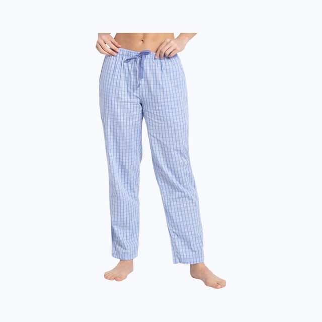 Jockey RX06 Women's Super Combed Cotton Woven|Relaxed Fit|Striped Pyjama|Assorted | Lavender-L