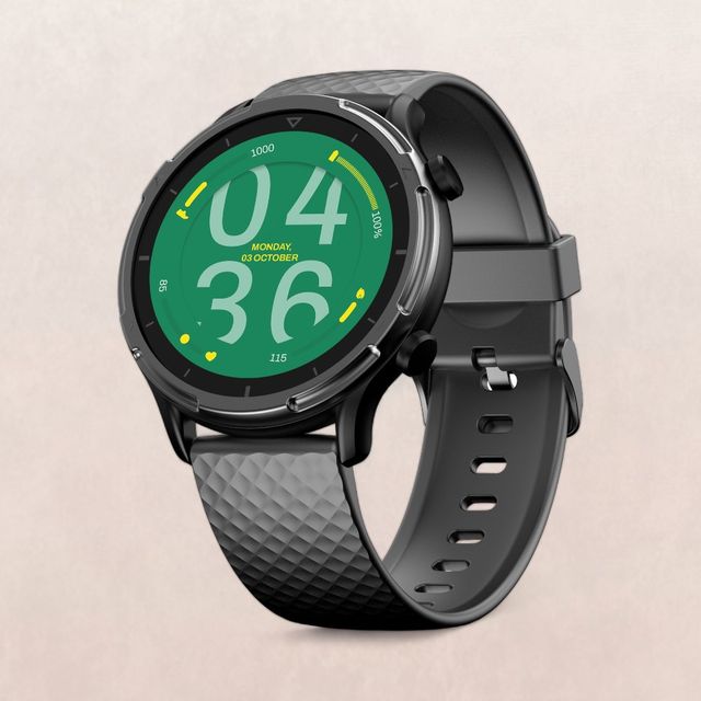 Ambrane Fitshot Saturn Smartwatch with Bluetooth Calling | 1.32" Display | Blood Pressure Rate - Black