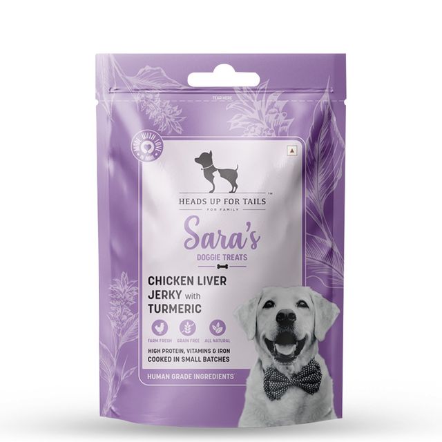 Heads Up For Tails Sara's Chicken Liver Jerky With TurmericPacket Buy