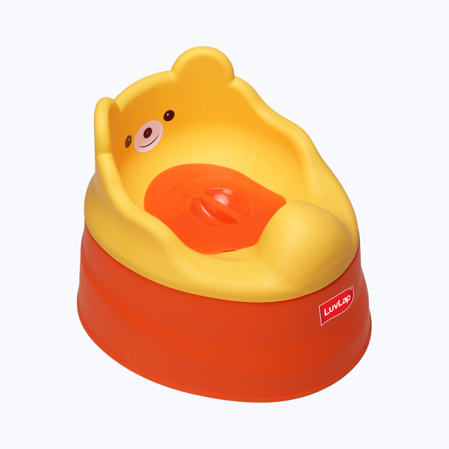LuvLap 2 in 1 Potty Training Seat For Kids | Orange and Yellow | 1+ years