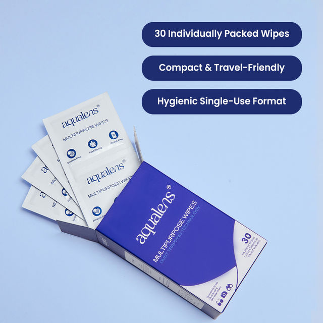 Aqualens Multi Purpose Lens Wipes 30 Sachets for Glasses Phones