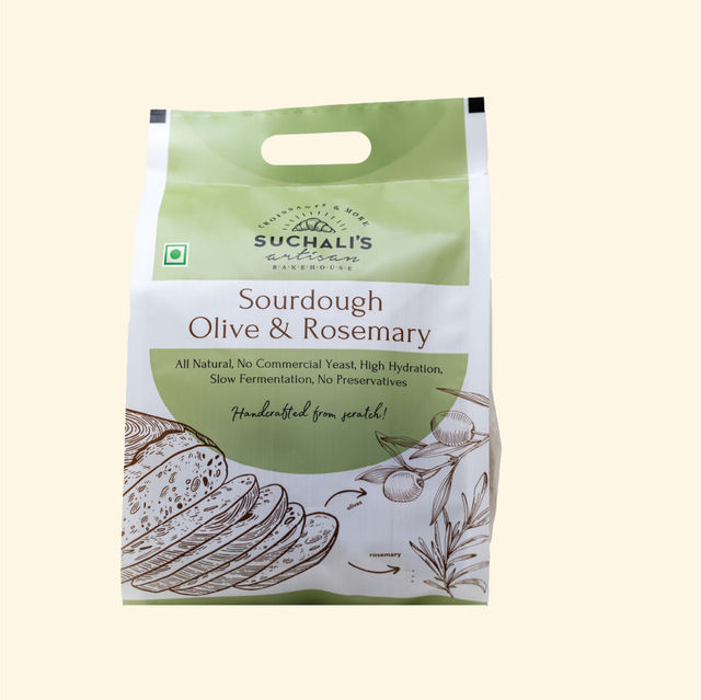 Suchali s Artisan Bakehouse Olive And Rosemary Sourdough Pouch