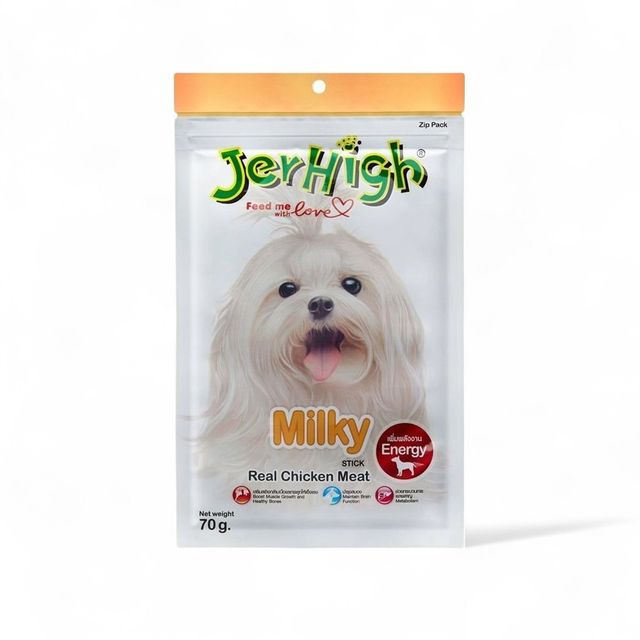 Jerhigh Milky Stick Young Adult Dog Food Real Chicken Meat