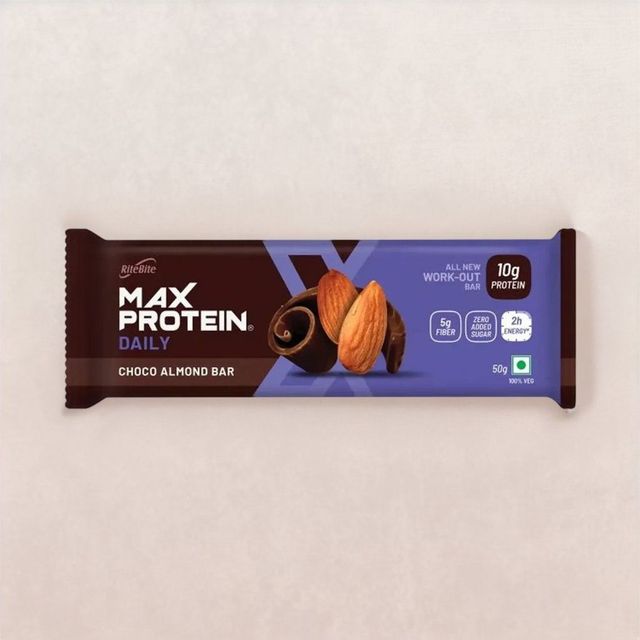 RiteBite Choco Almond Max Protein Bar No Added Sugar 50 gms Combo