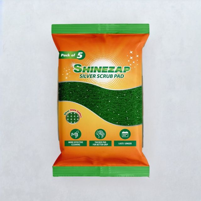 Shinezap Sparkling Silver Scrub Pad