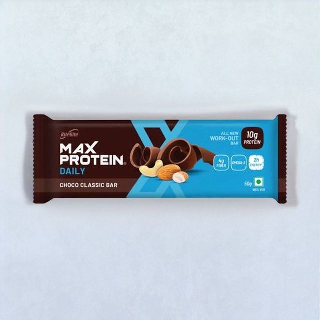RiteBite Choco Classic Max Protein Bar No Added Sugar 50 gms Combo