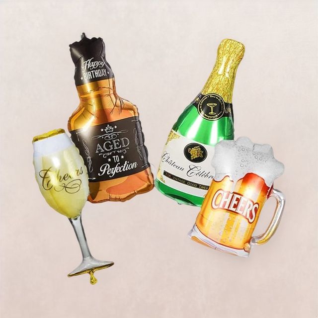 Cheers Champagne Foil Balloons For Decoration Buy online at ₹259 near me