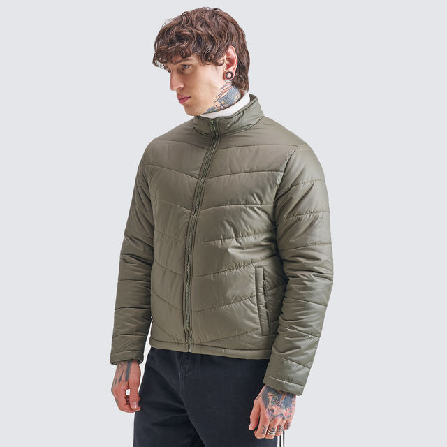 Highlander Men's Stand Collar Padded Jacket - Buy at ₹702 Online