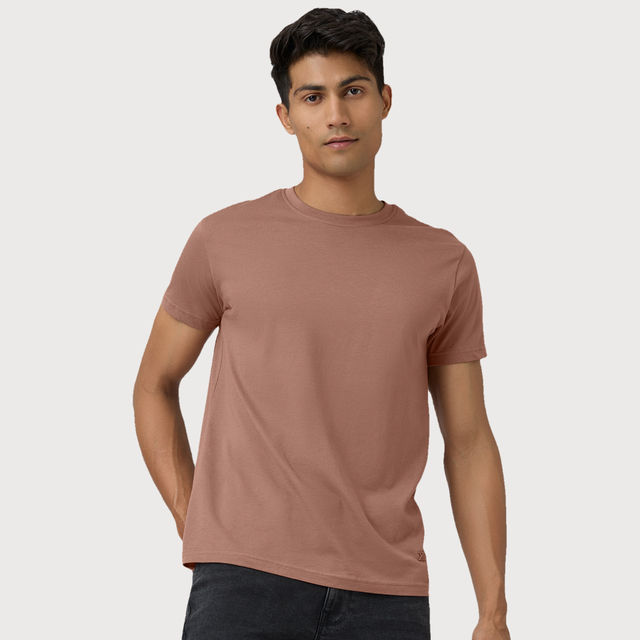 XYXX Pace Round Neck T-shirt - Brown Latte - Buy at ₹429 Online