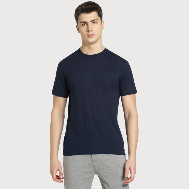 Jockey Men Cotton Rich Round Neck Half Sleeve T-shirt - Buy at