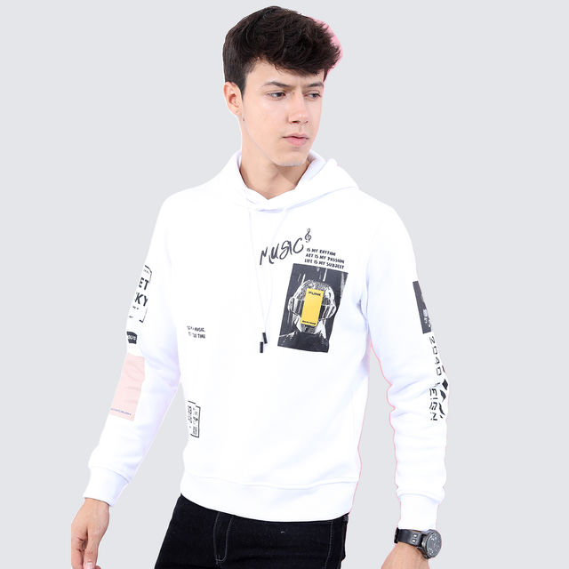 【新品】CLAIR DE LUNE Hoodie 白 Mサイズ 登坂広臣 ランペ HIGHLANDER Men's Printed Hooded Sweatshirt - Buy at ₹561 Online