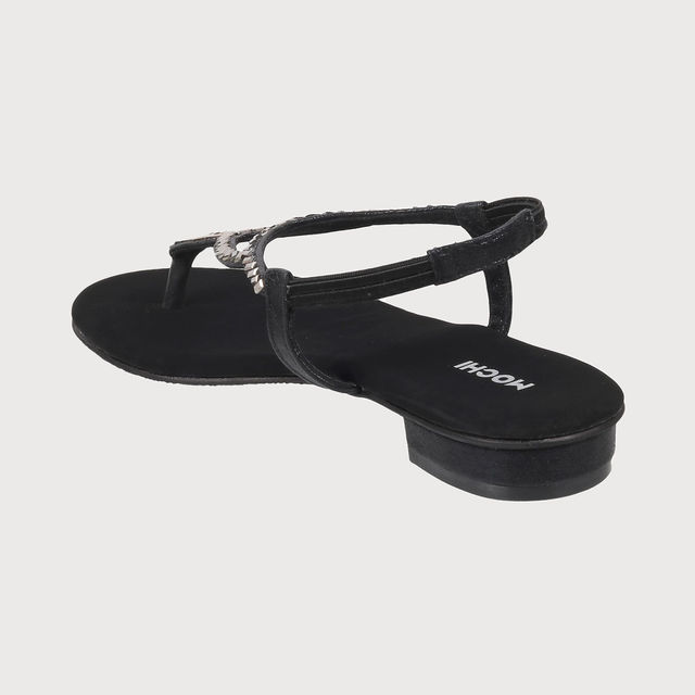 ともきち　レディース　BLK M Mochi Women Black Color Sandal Ethnic Size UK 8 (35-4917) - Buy at