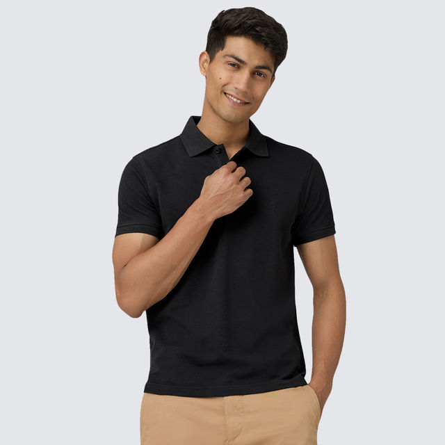 XYXX Nova Polo T-shirt - Pitch Black - Buy at ₹609 Online