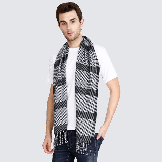 Fabseasons Men's Checkered Acrylic Wool Muffler - Buy at ₹609