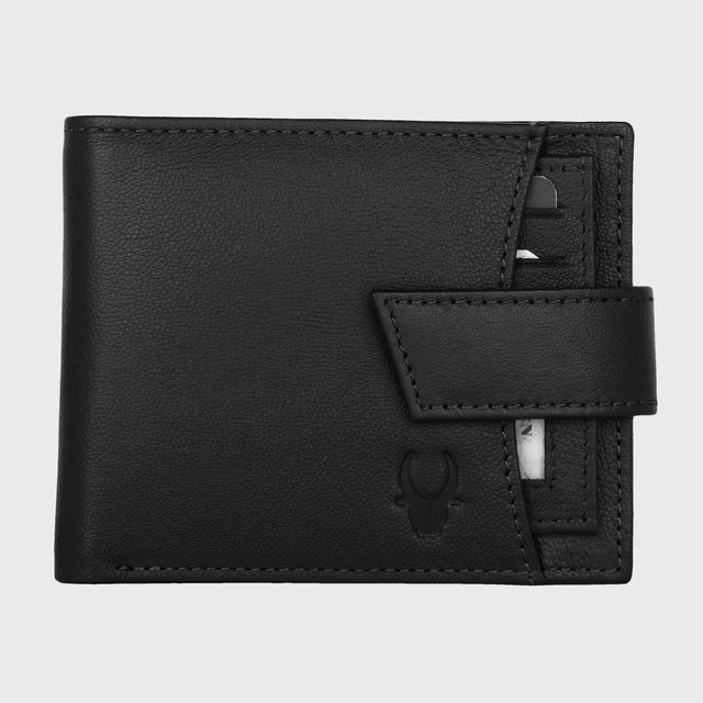 Wildhorn Men's Brand Logo Genuine Leather Bi-Fold Wallet - Buy at