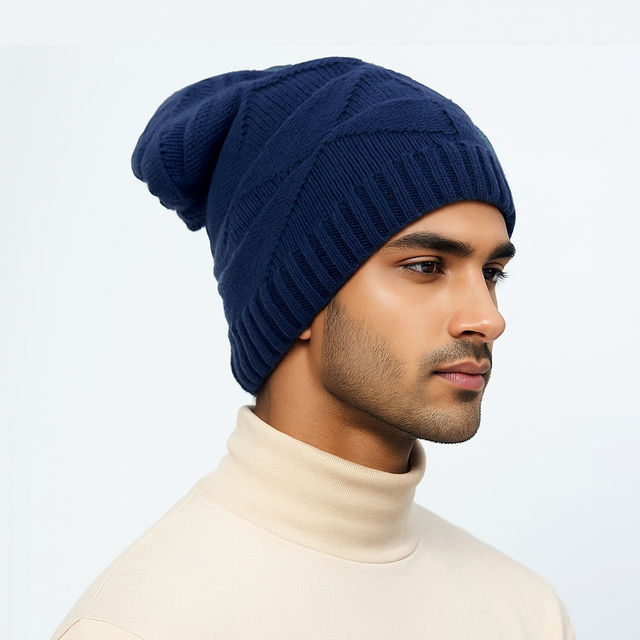 Slovic Acrylic Wool Beanie Winter Cap for Men & Women - Buy at