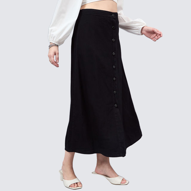 Style Quotient Women A-Line Maxi Denim Skirt - Buy at ₹899 Online