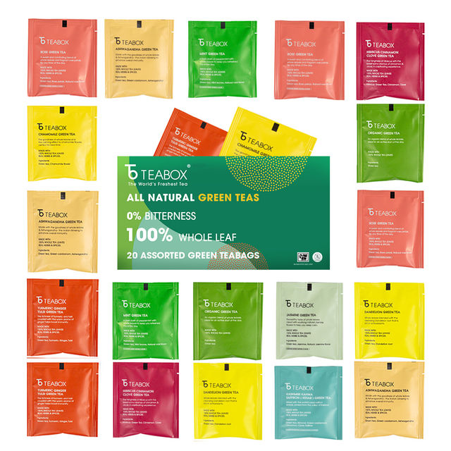 Teabox Assorted Darjeeling Green Tea Bags