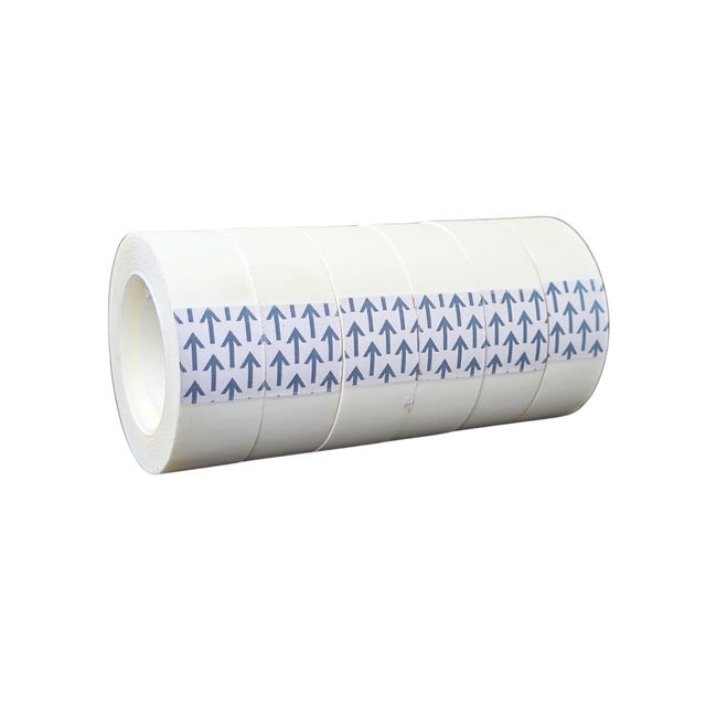 ABK Clear Invisible Hand Tearable Tapes 18 mm x 33 meters - Pack of 6