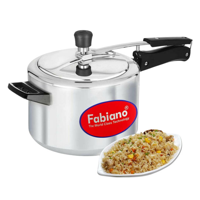 Fabiano Aluminium Eco Pressure Cooker - 5 L | Inner Lid