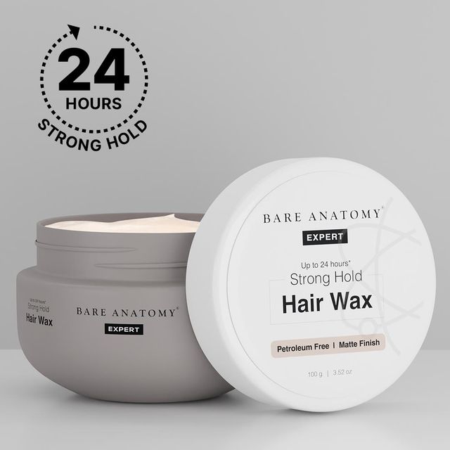 Bare Anatomy Hair Wax For 24 Hours Strong Hold Restylable, Easily