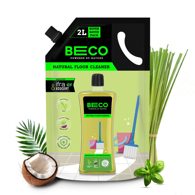 Beco Lemongrass & Basil Freshness Natural Disinfectant Floor Cleaner Refill Pack