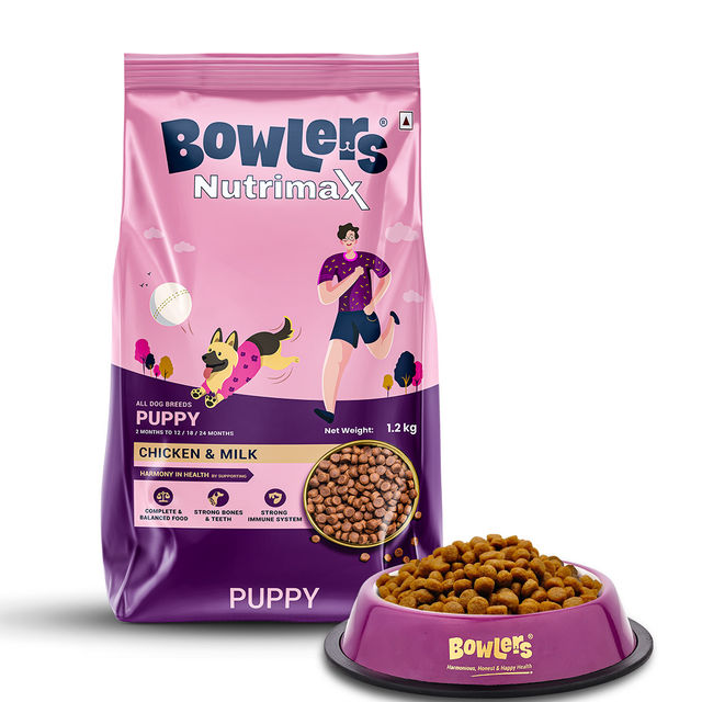 Bowlers Dry Dog Food Nutrimax Puppy Chicken & Milk