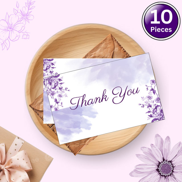 Let's Vybe Thank You Card - Pack Of 10