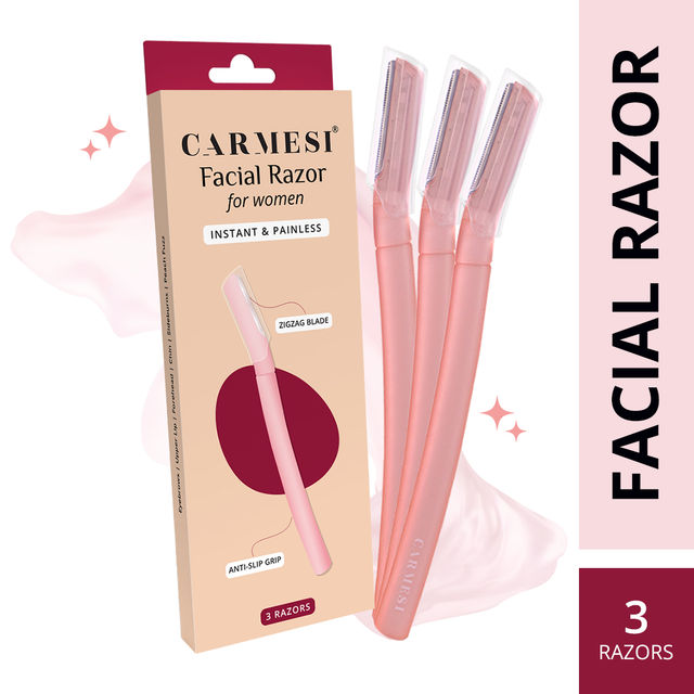 Carmesi Reusable Face Razor for Women Facial Hair | Instant & Painless Hair Removal