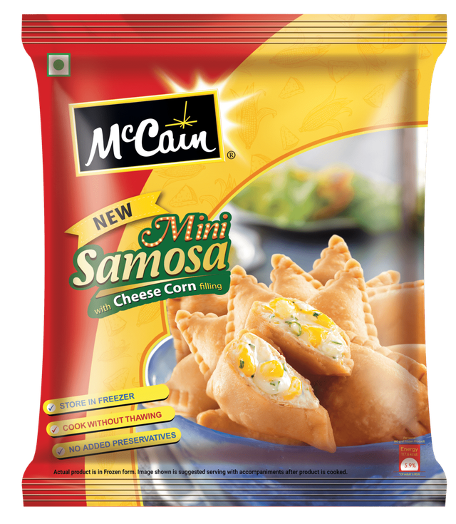 McCain New Mini Samosa With Cheese Corn Style Filling