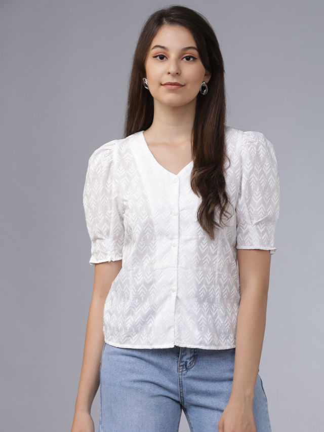 Tokyo Talkies Women's Embroidered Top - Buy at ₹504 Online