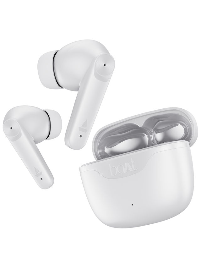 boAt Airdopes 207 TWS Earbuds w/ 50H Playtime, Quad Mics with ENx Tech & ASAP Charge (Ivory White)