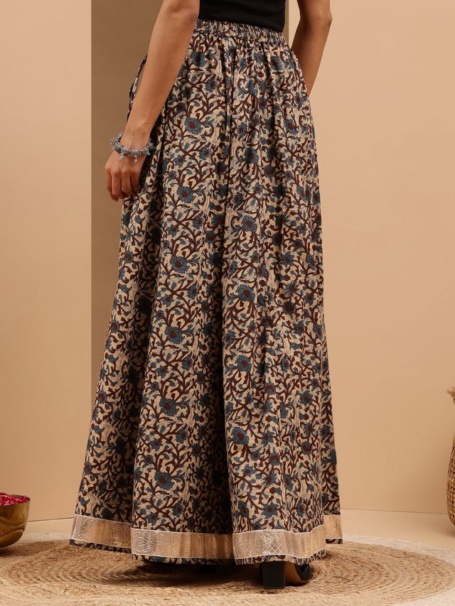 Janasya Women's Cotton Flared Skirt - Buy at ₹907 Online
