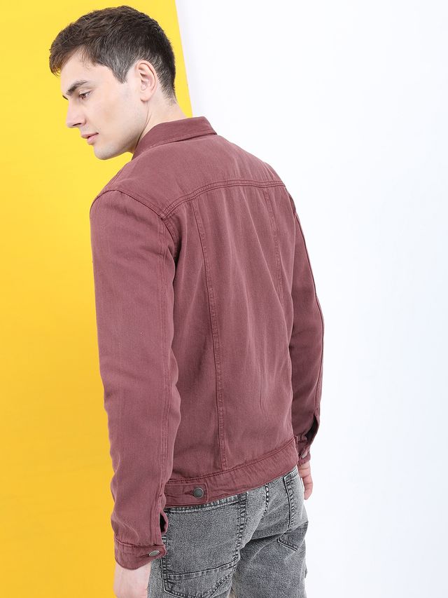 Ketch Men Spread Collar Cotton Denim Jacket - Buy at ₹495 Online