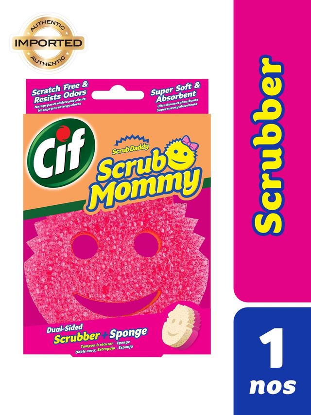 Cif Scrub Mommy Dual-Sided Multipurpose Cleaning Sponge & Scrub Pad