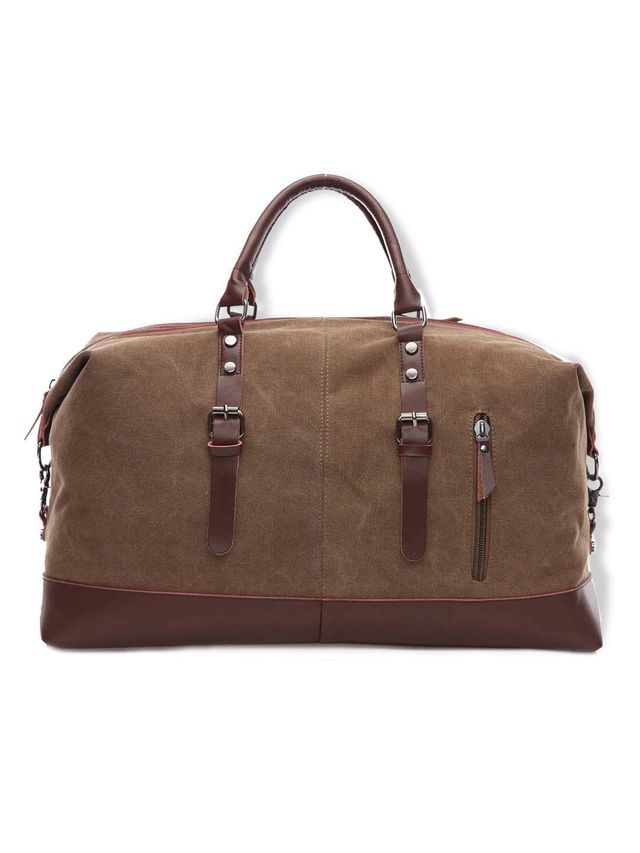 Fur Jaden Brown 36 L Water Resistant Canvas Weekender Travel