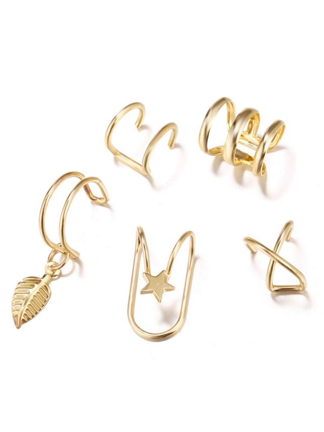 Buy YouBella Jewellery U Shape Non Piercing Earrings Combo For