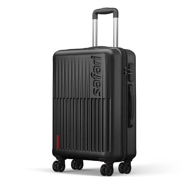Safari Unisex Textured Polycarbonate 68 L Retractable Trolley Bag