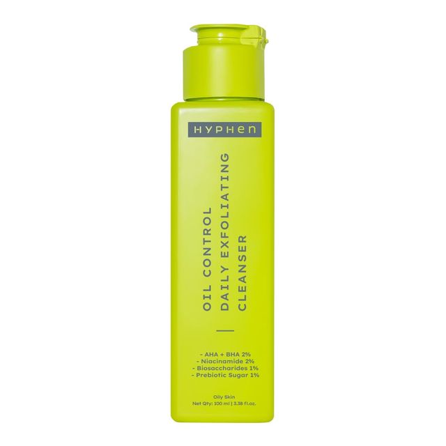 Hyphen Oil Control 2% AHA + BHA, Salicylic Acid Face Wash for Oily Skin & Acne