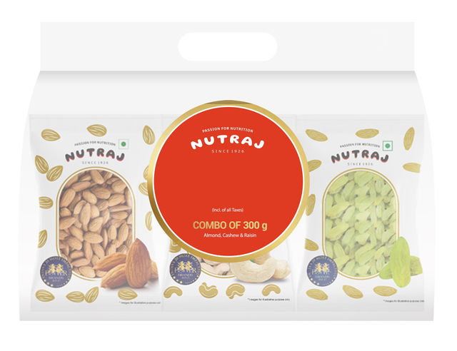 Nutraj Combo Of Almond - Cashew & Raisin - Buy online at ₹216 near me