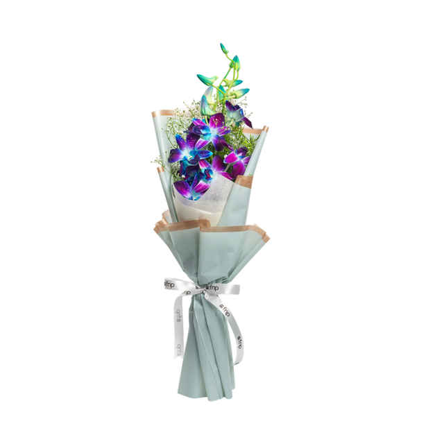 Buy Fnp Vibrant Orchid Flower Bouquet(1pc) & Carlton London