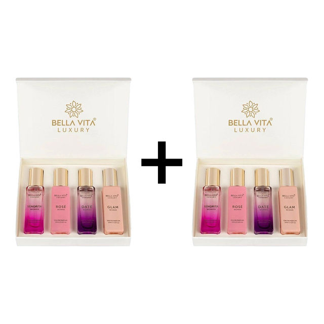 Bella Vita Organic Luxury Perfumes Gift Set For Women 80 ml X 2 Combo