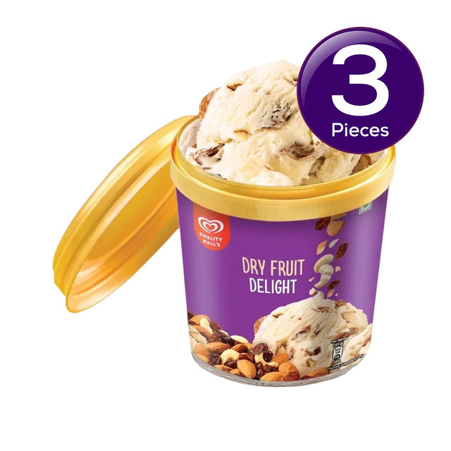 Kwality Wall's Dry Fruit Delight Cup 100 ml Combo