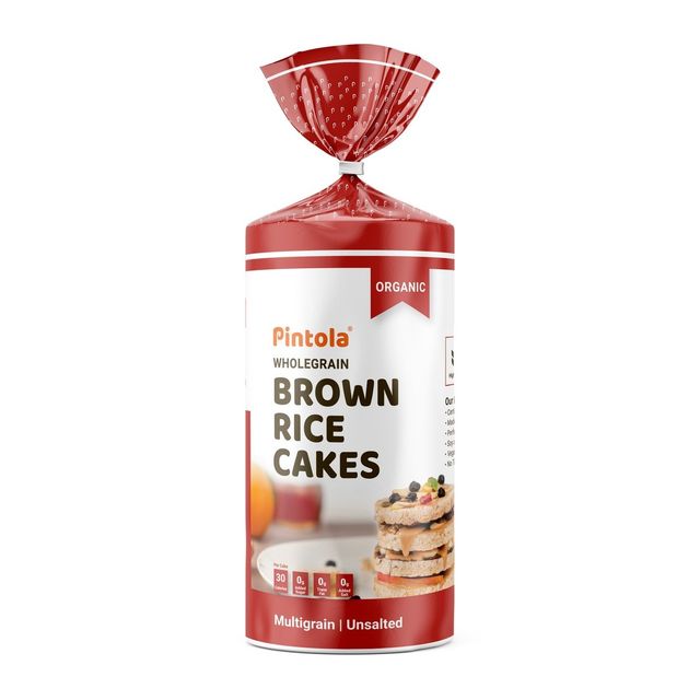 Pintola Organic Wholegrain Brown Rice Cakes Multigrain