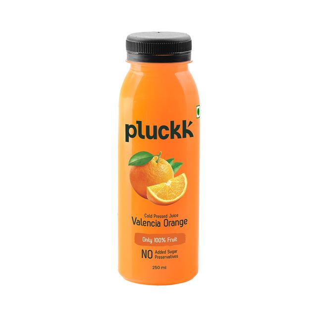 Pluckk Valencia Orange Cold Pressed Juice