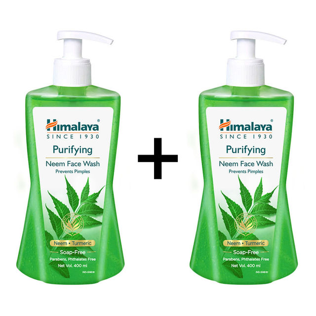 Himalaya Purifying Neem Face Wash 400 ml X 2 Combo