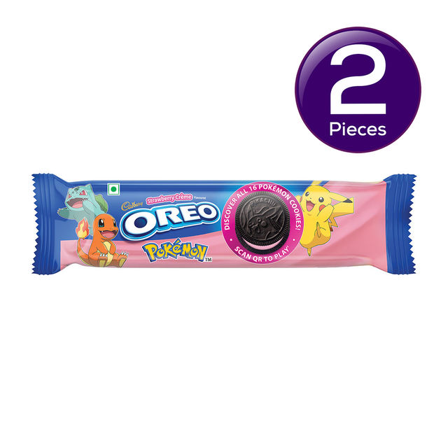 Cadbury Oreo Strawberry Flavour Crème Sandwich Biscuit 108.55 g Combo